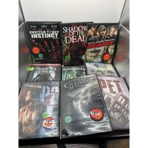 Lot Of 9 DVD's DVD Horror Thriller Scary Movies Lot Fast Shipping . Rare